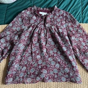Floral loft blouse